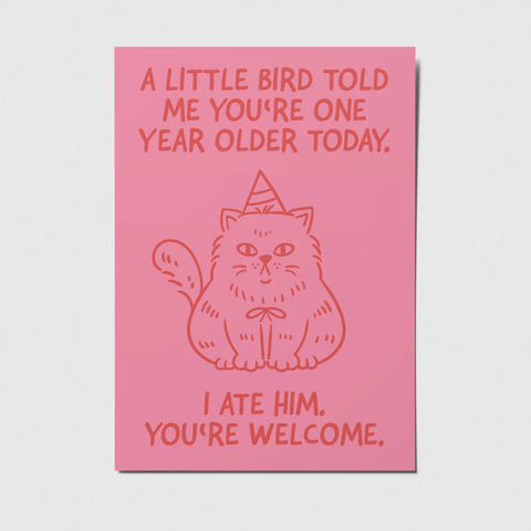 Studio Mirabella - A Little Bird Told Me - Postkarte