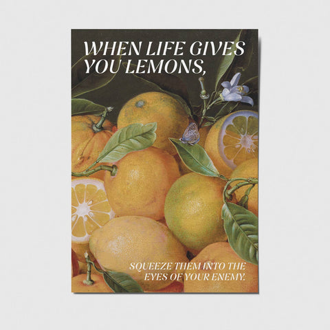 Studio Mirabella - When Life Gives You Lemons - Postkarte