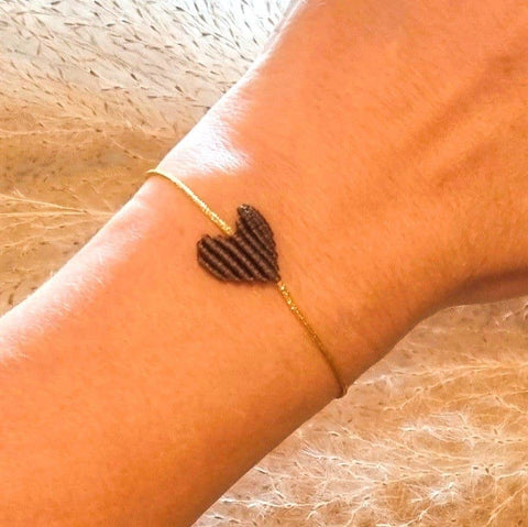 Ibiza Boutique - Armband HERZ braun
