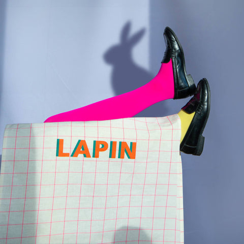 Pied de Poule GESCHIRRTUCH - LAPIN