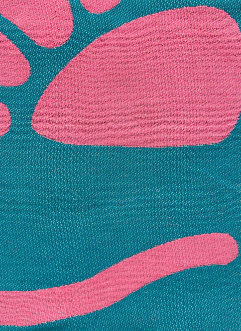 by Lena K FOUTA RIO aus recycelter Baumwolle - Emeraude et Rose