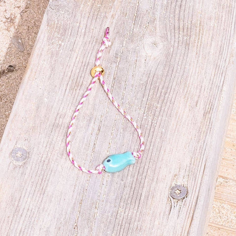 Ibiza Boutique - Armband FISCH blau