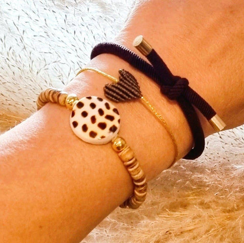 Ibiza Boutique - Armband HERZ braun