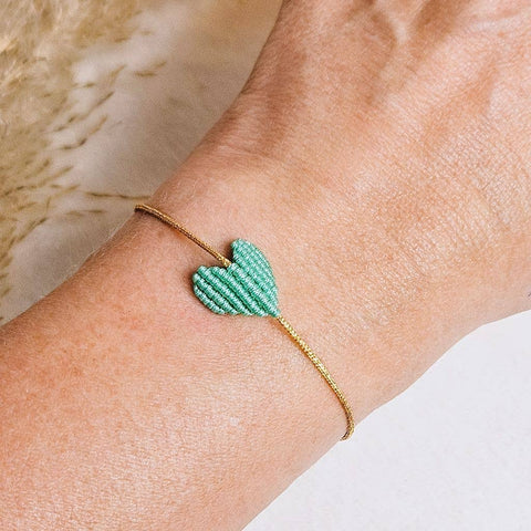 Ibiza Boutique - Armband HERZ grün