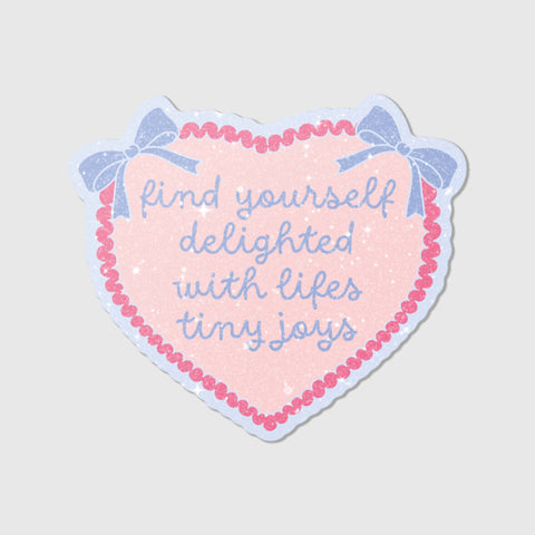 Studio Mirabella - Find Yourself Delighted - Sand Glitzer Vinyl Sticker