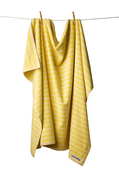 Bongusta - Badetuch NARAM lilac & neon yellow