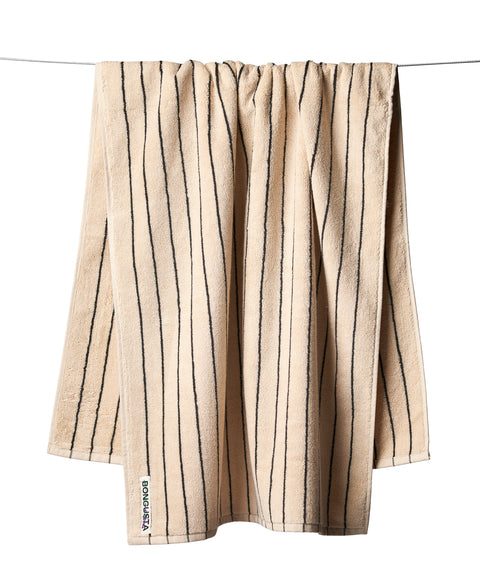 Bongusta - Duschtuch NARAM creme & ink