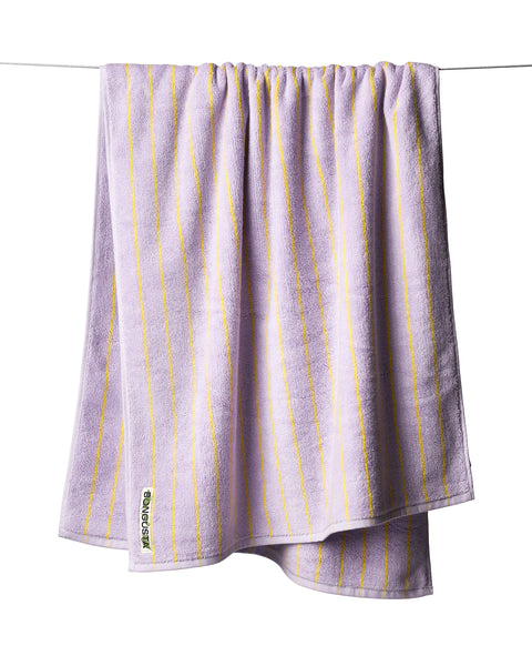 Bongusta - Duschtuch NARAM lilac & yellow