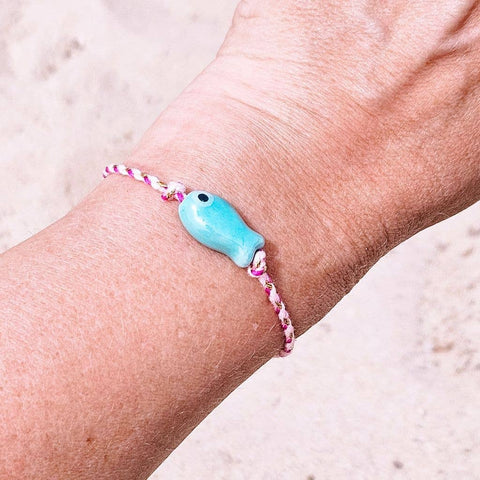 Ibiza Boutique - Armband FISCH blau