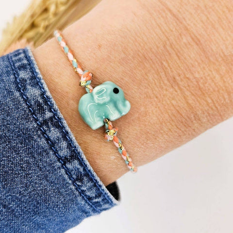 Ibiza Boutique - Armband ELEFANT grün
