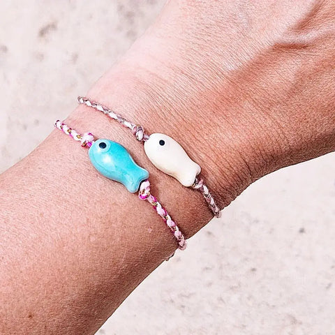 Ibiza Boutique - Armband FISCH blau