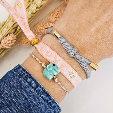 Ibiza Boutique - Armband ELEFANT grün