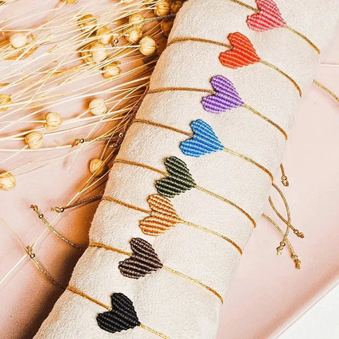 Ibiza Boutique - Armband HERZ braun