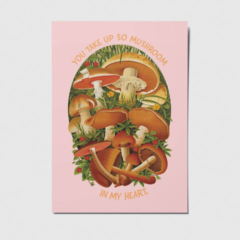 Studio Mirabella - You take up so mushroom - Postkarte